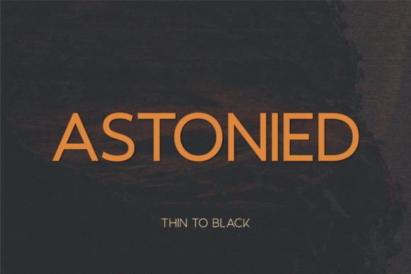 Astonied: A Modern Sans Serif Font