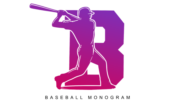 Baseball Monogram Font for Creative Projects