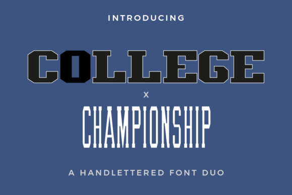 College X Championship Duo Font