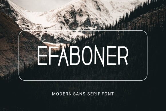 Efaboner: A Font for Business Style