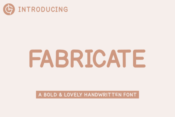 Fabricate: A Handwritten Font for Editorial Design