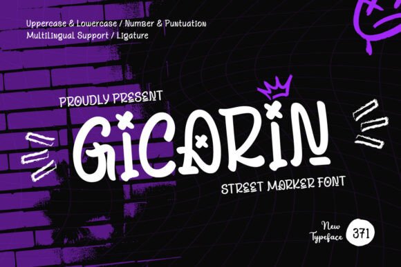 Gicarin: A Bold Display Font for Urban Design