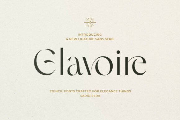 Glavoire: A Modern Typeface for Elegant Design