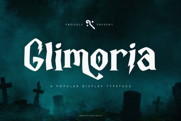 Glimoria: A Spooky Display Font