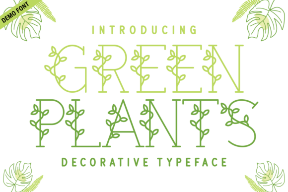 Green Plants Demo Font