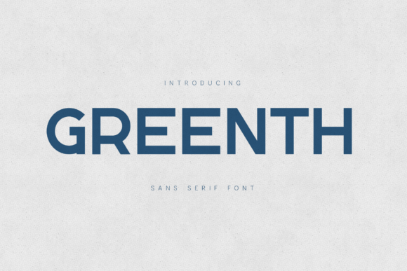 Greenth: A Modern Typeface for Calm Design