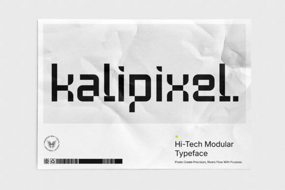 Kalipixel: Futuristic Font for Creative Projects