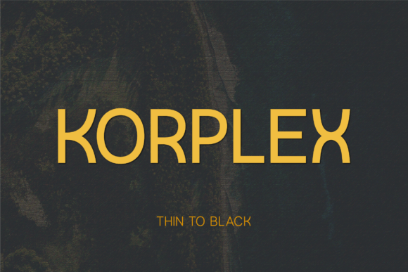 Korplex: A Modern Typeface for Elegant Design