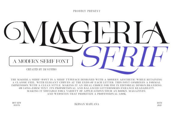 Magerla: A Stylish Serif for Web Design