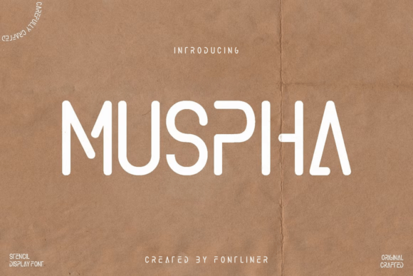 Muspha: A Bold Display Font for Modern Design