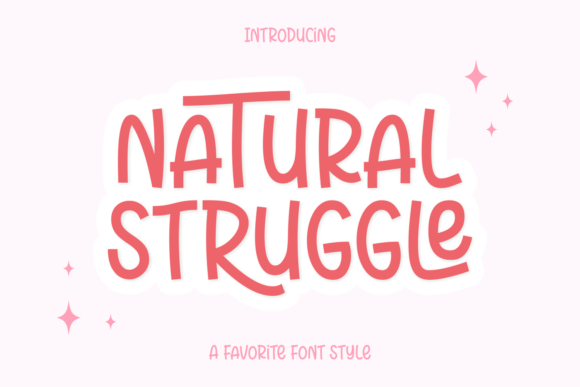 Natural Struggle Font for Web Design