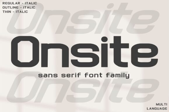 Onsite: A Font for Clear Campaigns