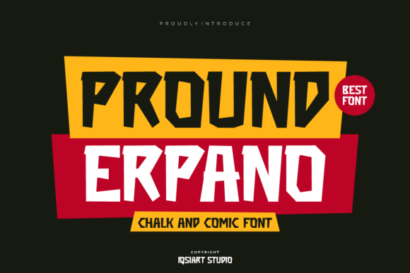 Pround Erpano: Bold Font for Creative Web Design