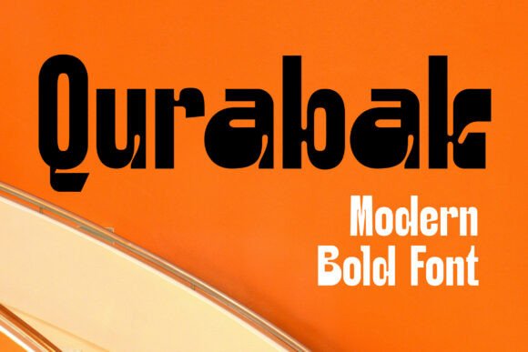 Qurabak: Bold Typography for Branding