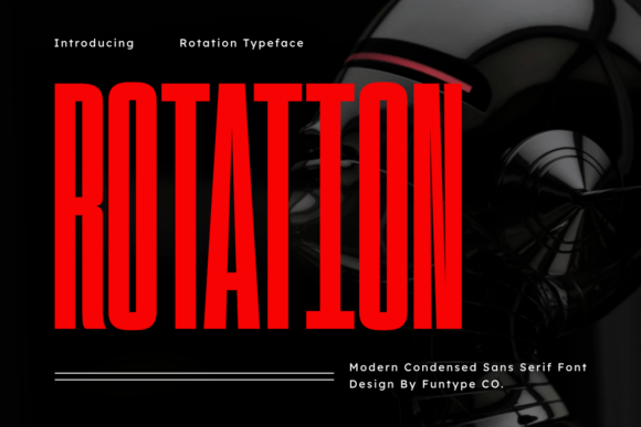 Rotation Font for Creative Projects