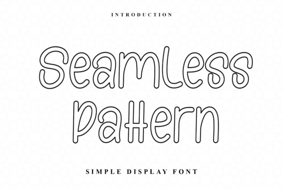 Seamless Pattern Font for Creative Makers