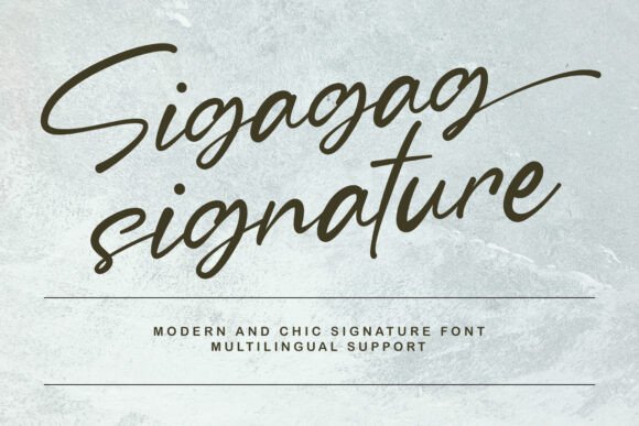 Sigagag Signature: A Stylish Script Font